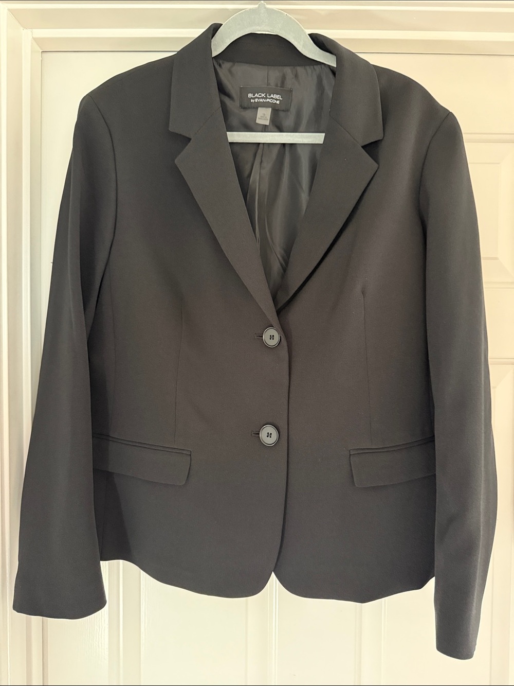 Black Label Women's Black Two-Button Tailored Blazer